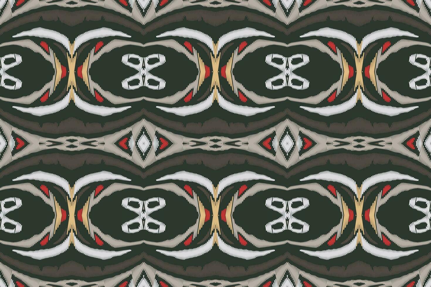 Ikat Damast Paisley Stickerei Hintergrund. Ikat Blumen- geometrisch ethnisch orientalisch Muster traditionell.aztekisch Stil abstrakt Vektor illustration.design zum Textur, Stoff, Kleidung, Verpackung, Sarong.