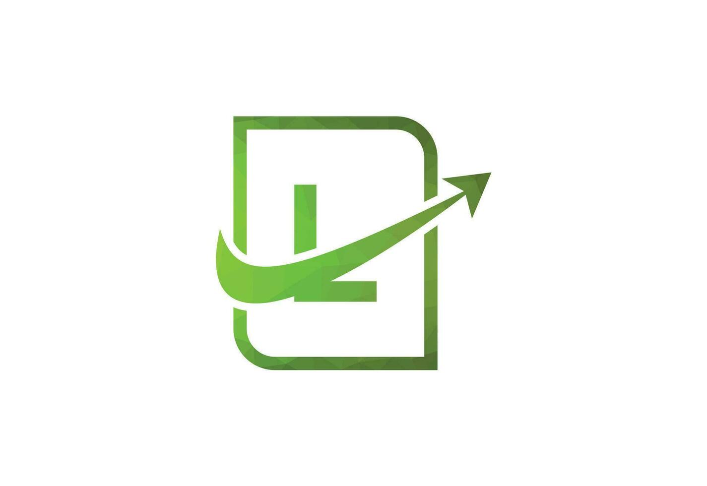 företag brev l med pil Diagram logotyp vektor ikon illustration