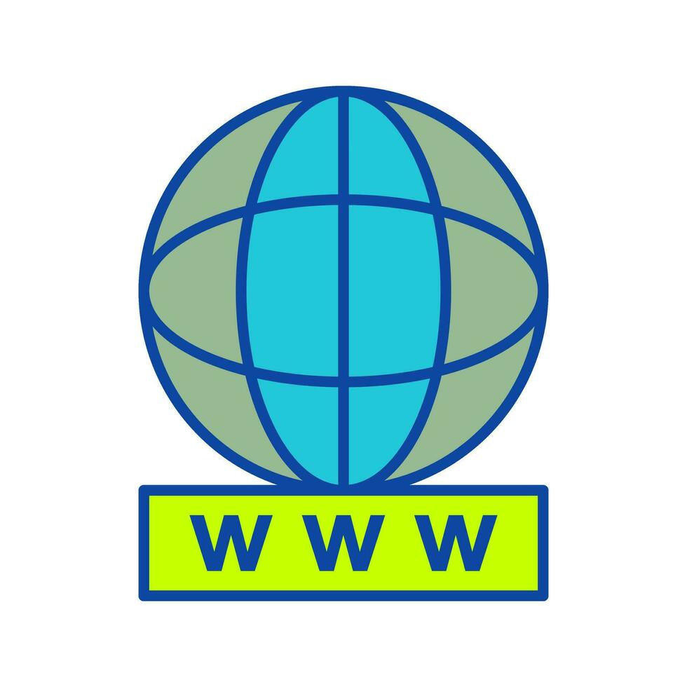 unik värld bred webb vektor ikon
