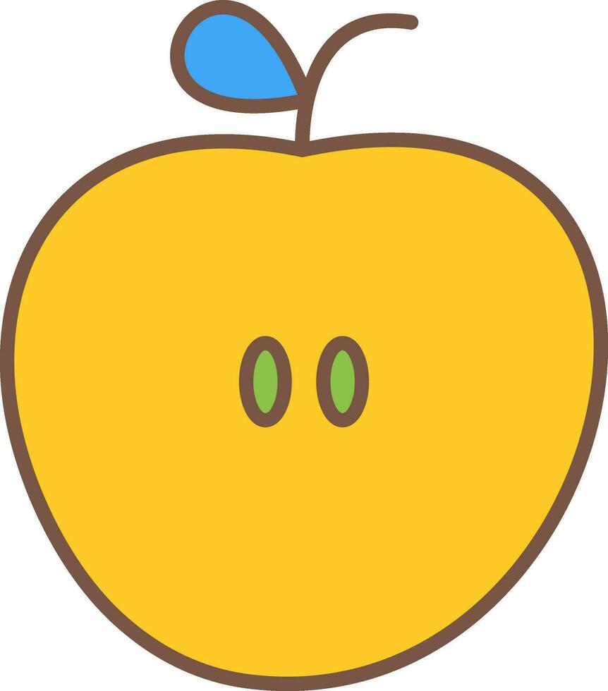 Apfel-Vektor-Symbol vektor