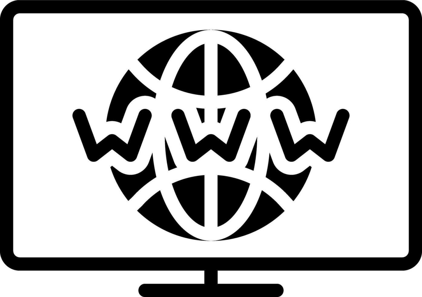 fast ikon för www vektor