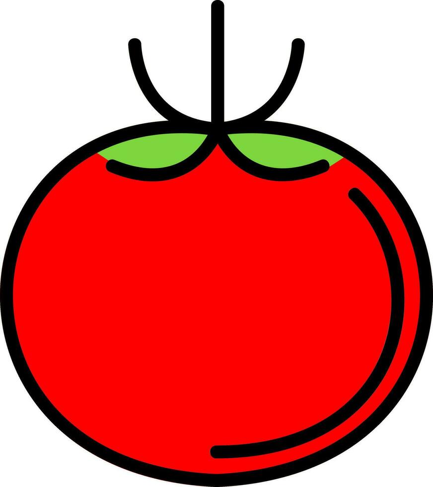 Tomaten-Vektor-Icon-Design vektor