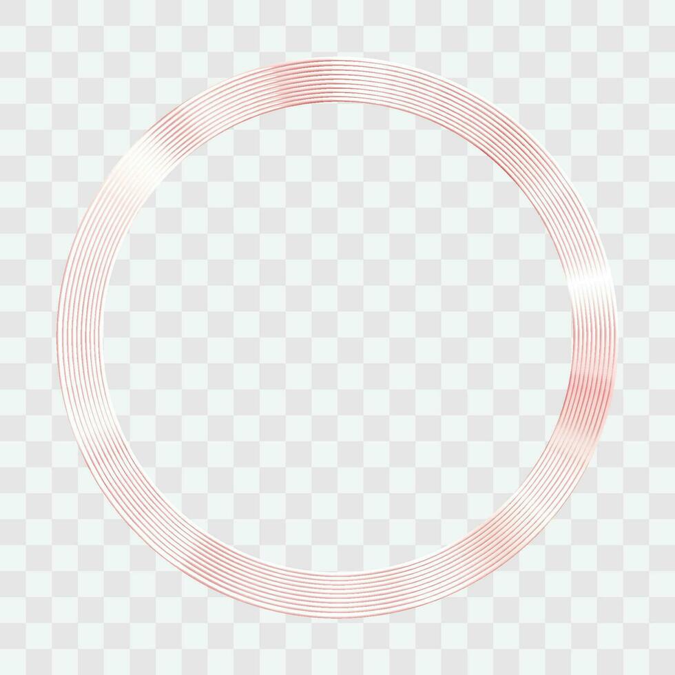 vektor röd runda ram med ljus effekter