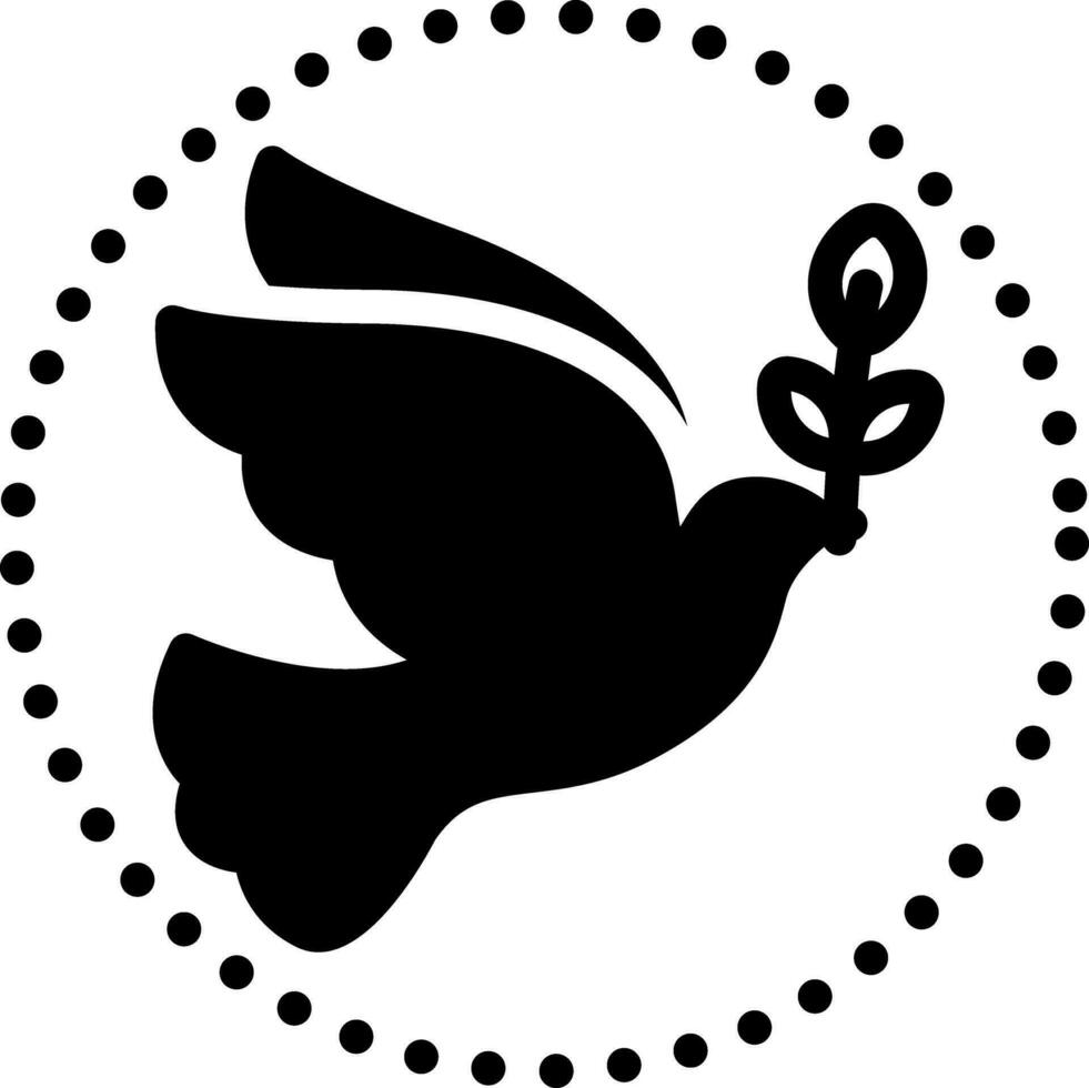 fast ikon för fred vektor