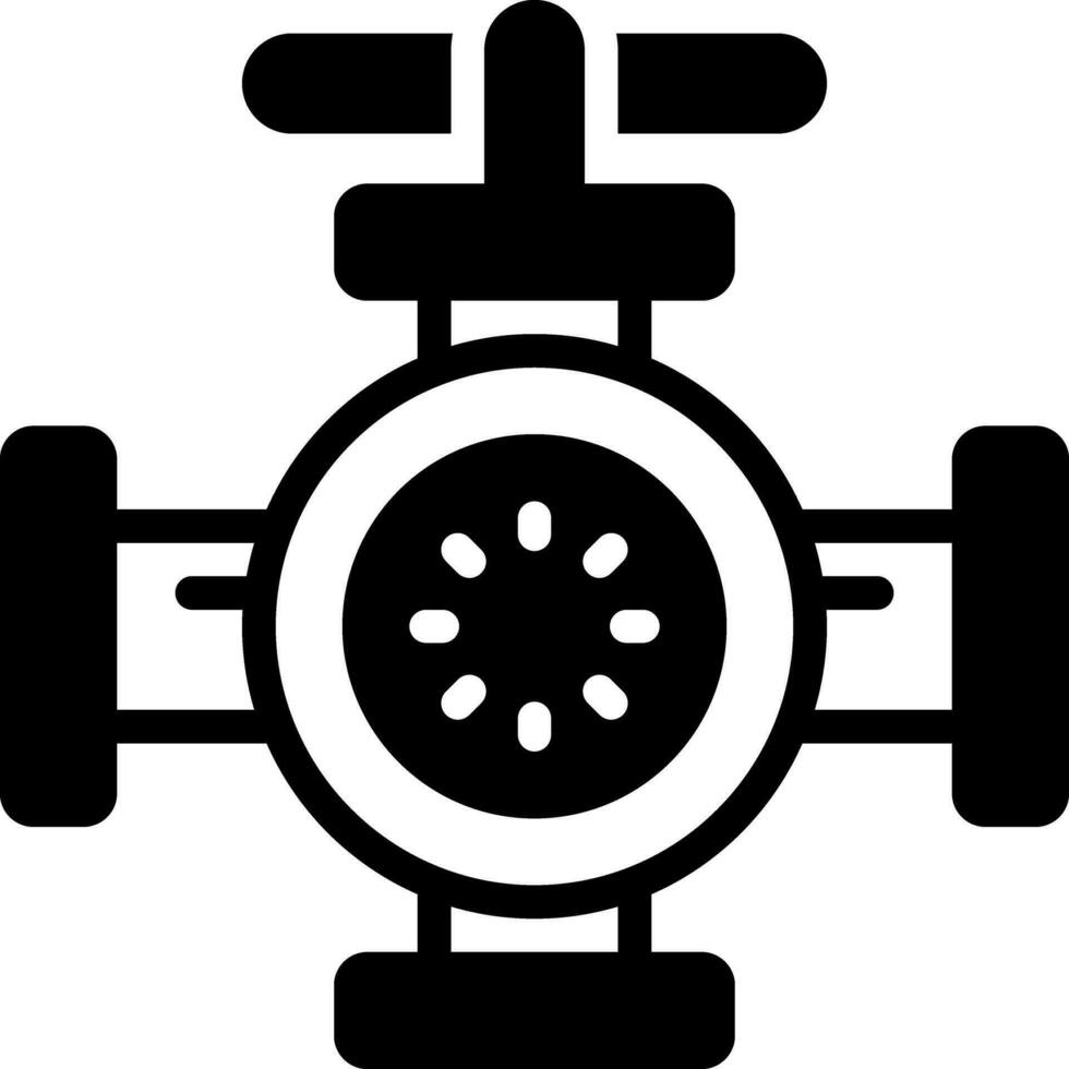 fast ikon för ventiler vektor
