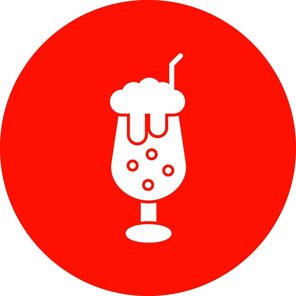 Milchshake-Vektor-Icon-Design vektor