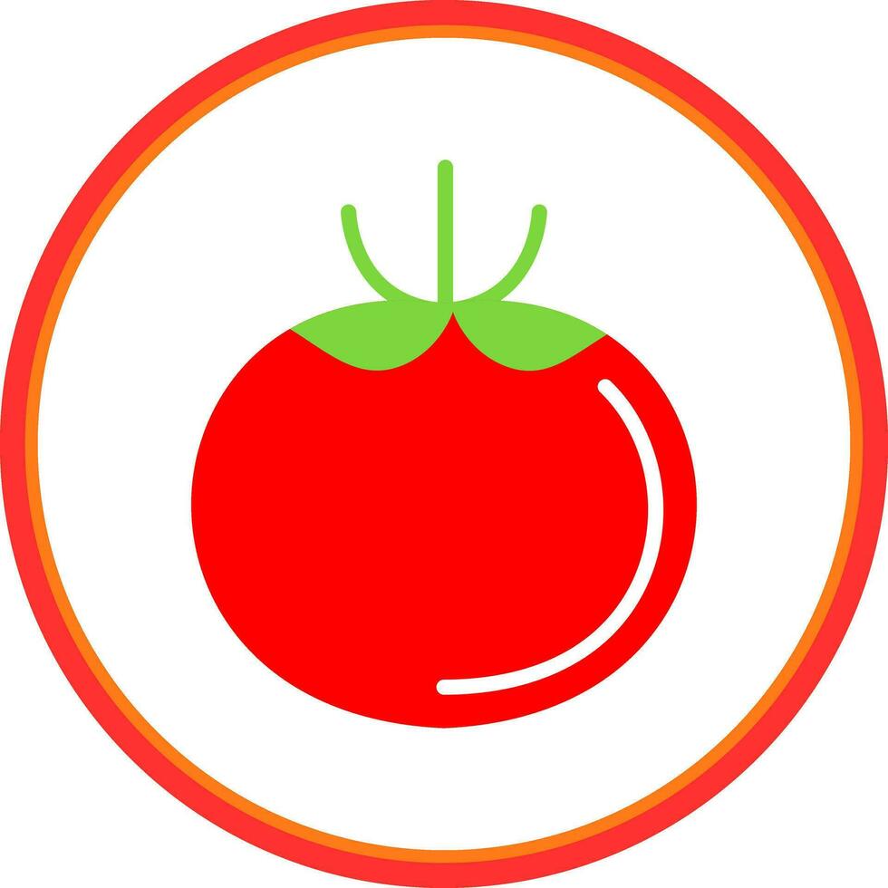 Tomaten-Vektor-Icon-Design vektor