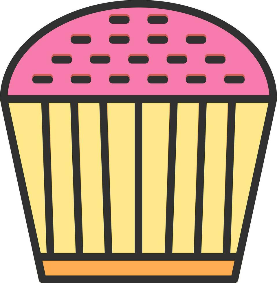 Cupcake-Vektor-Icon-Design vektor