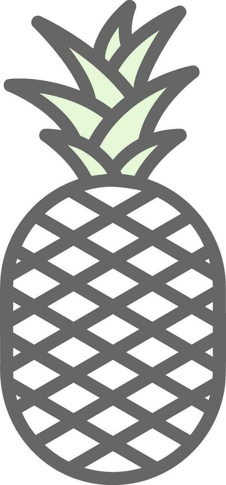 Ananas-Vektor-Icon-Design vektor