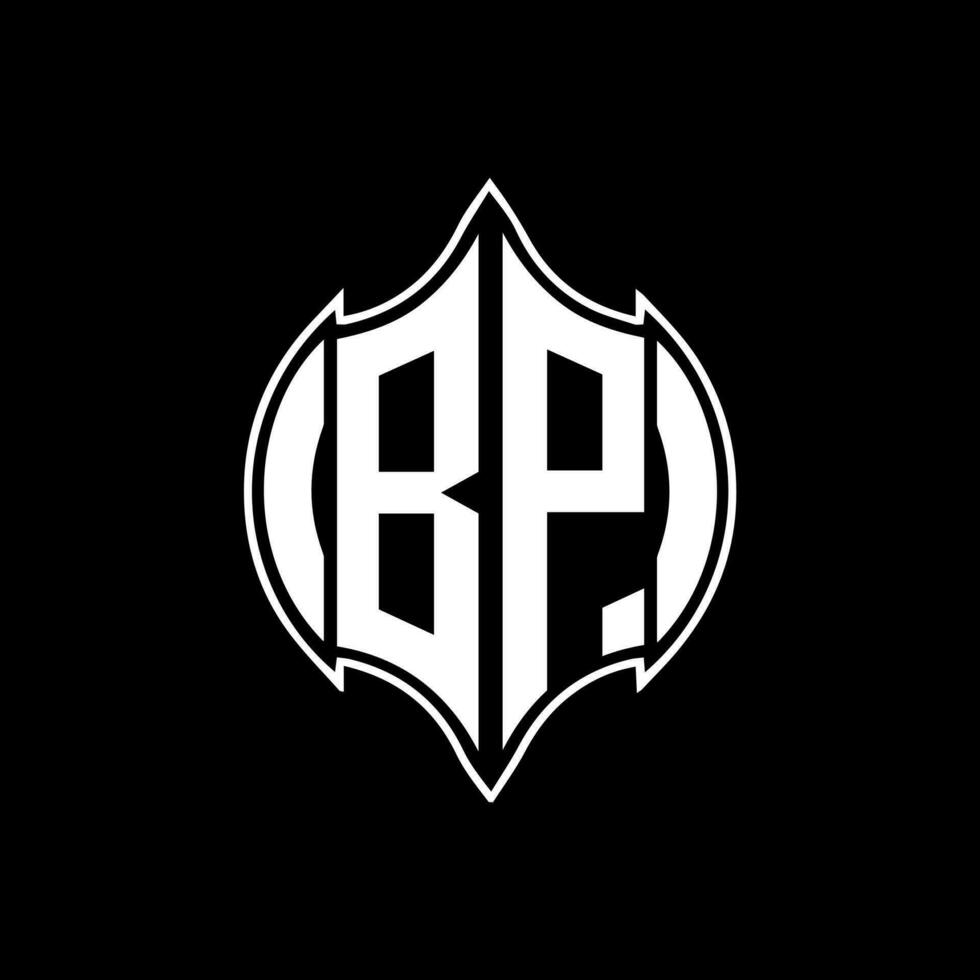 bp brev logotyp. bp kreativ monogram initialer brev logotyp begrepp. bp unik modern platt abstrakt vektor brev logotyp design.