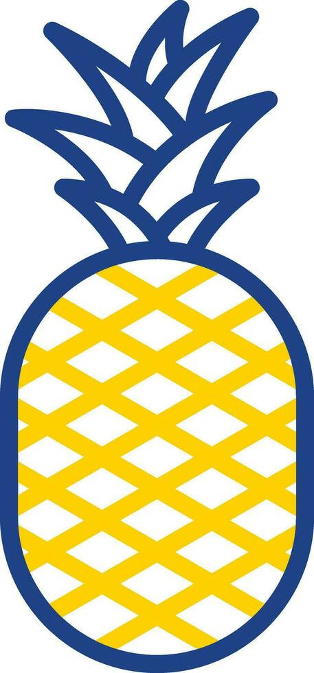 Ananas-Vektor-Icon-Design vektor