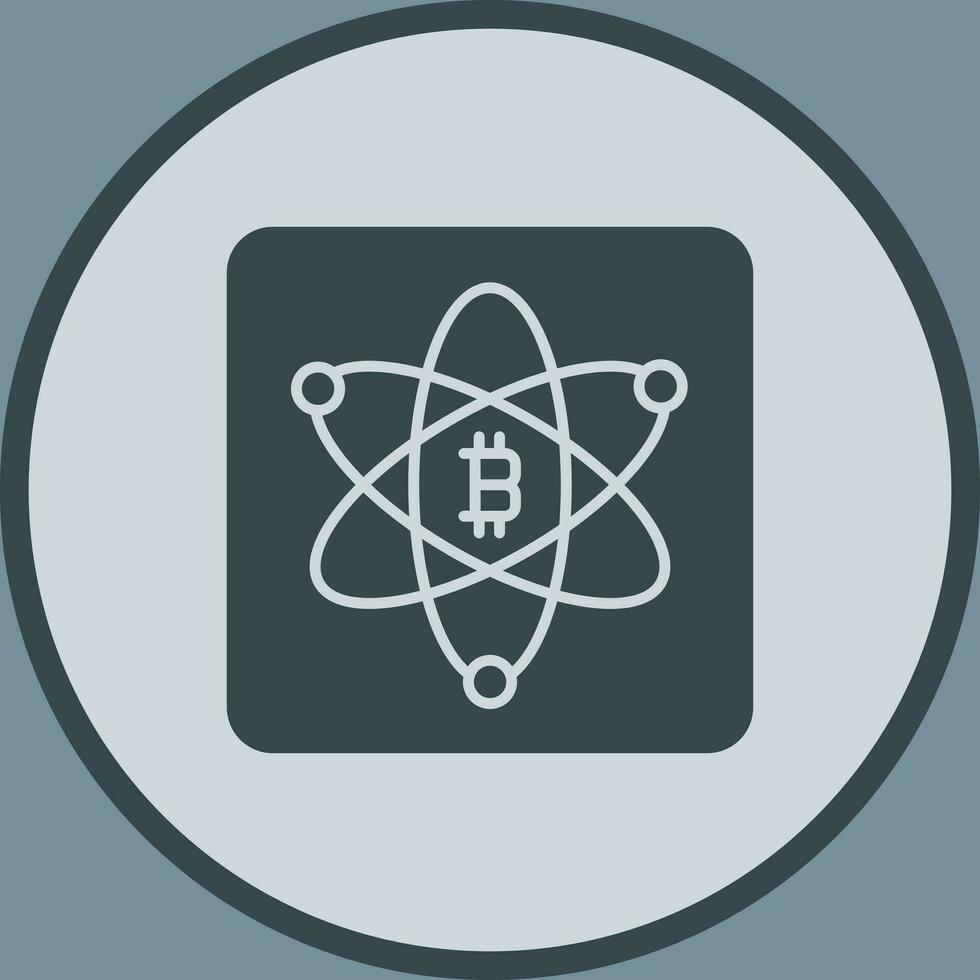 Bitcoin-Wissenschaftsvektorsymbol vektor