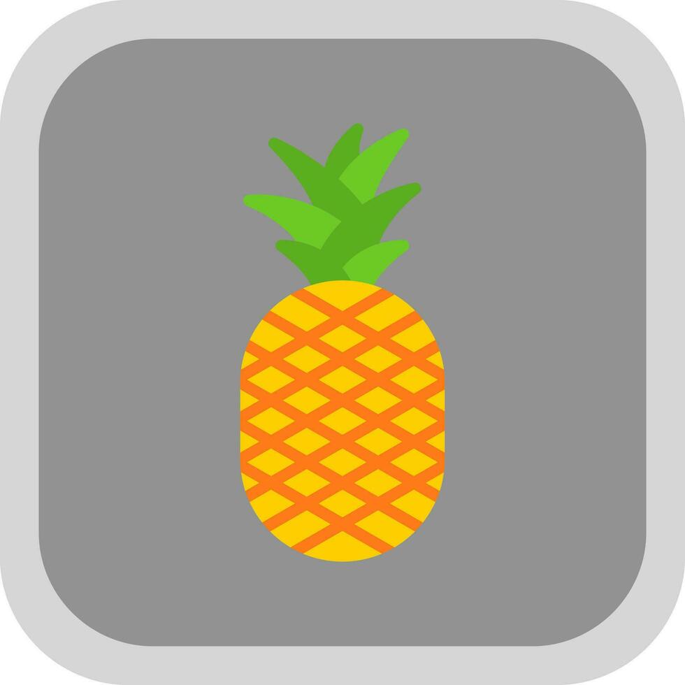 Ananas-Vektor-Icon-Design vektor