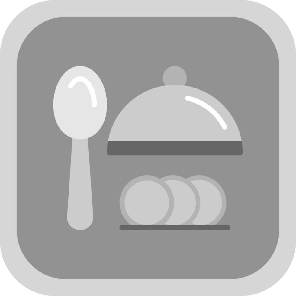 Abendessen-Vektor-Icon-Design vektor