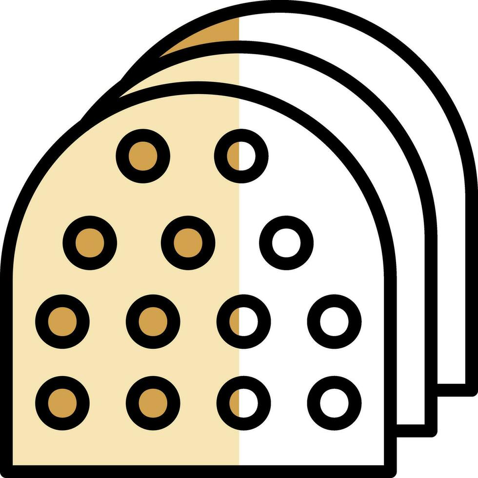 Brot-Vektor-Icon-Design vektor