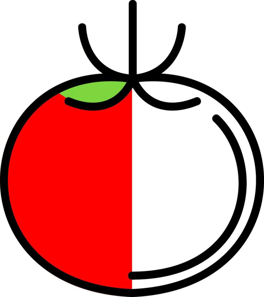 Tomaten-Vektor-Icon-Design vektor