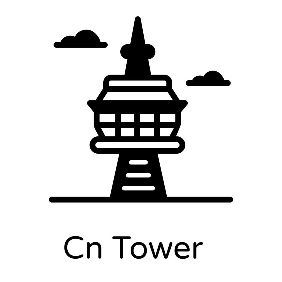 cn-Turm und Beobachtung vektor