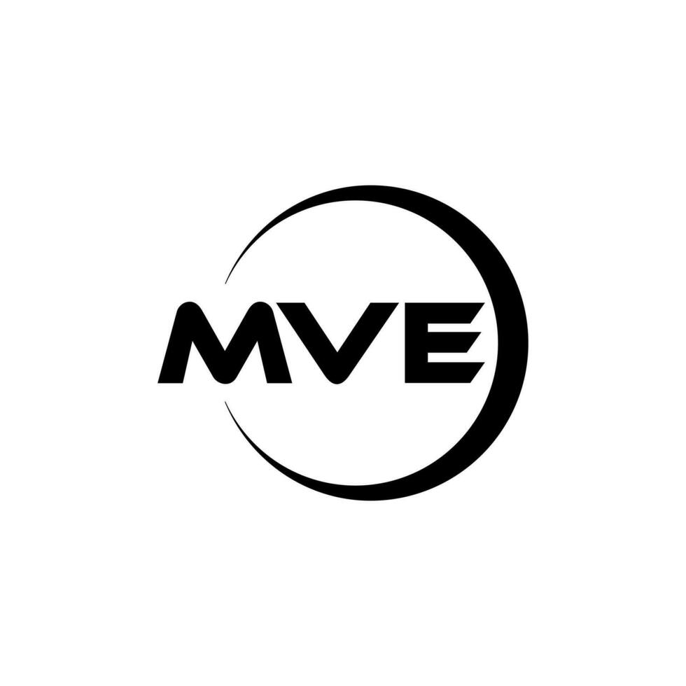 mve brev logotyp design, inspiration för en unik identitet. modern elegans och kreativ design. vattenmärke din Framgång med de slående detta logotyp. vektor