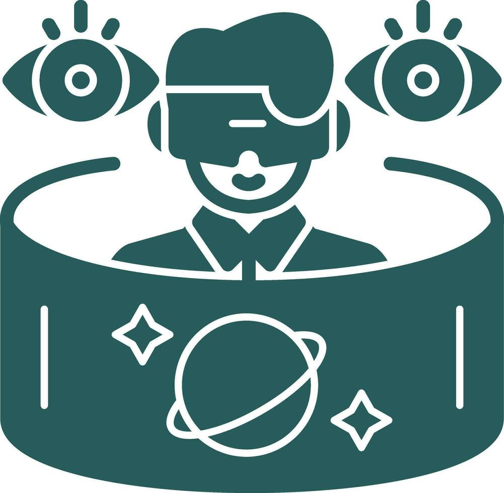 vr Astronomie Tour Vektor Symbol Design