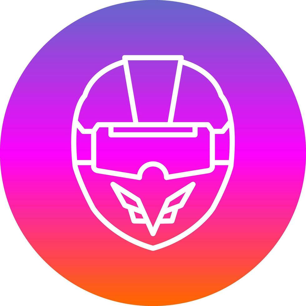 vr Rennen Helm Vektor Symbol Design