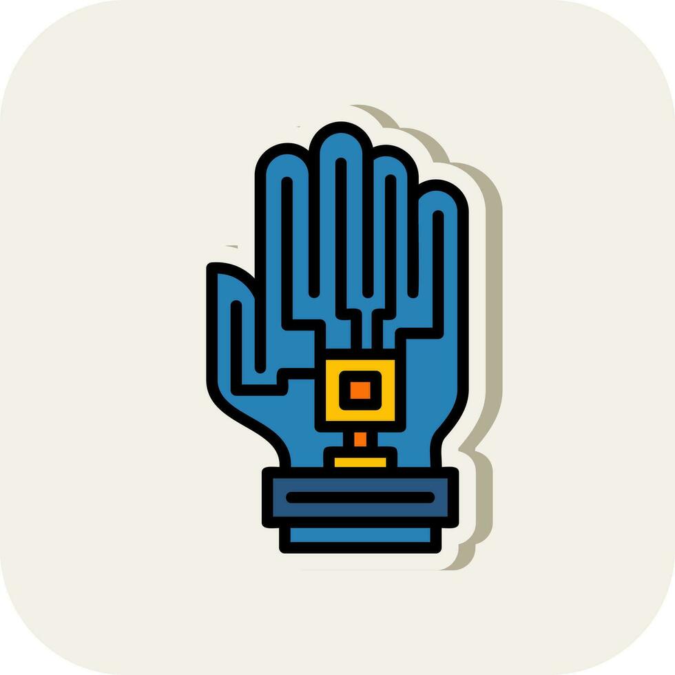 haptisch Feedback Handschuh Vektor Symbol Design