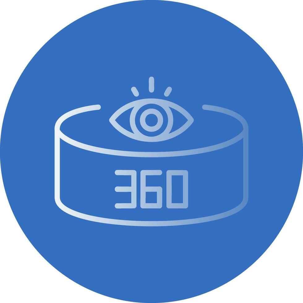 360 Grad Aussicht Vektor Symbol Design