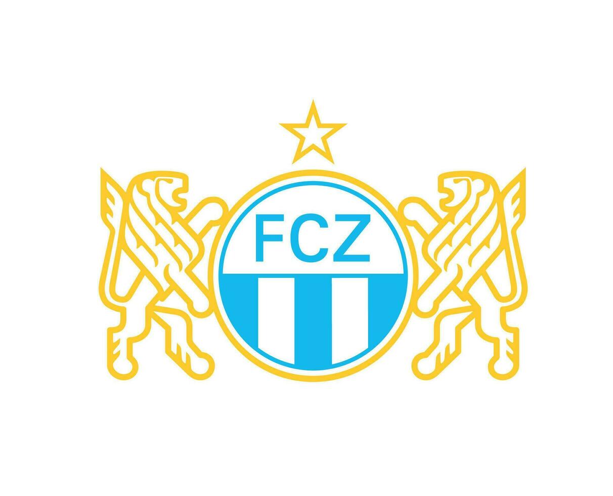 Zürich Verein Symbol Logo Schweiz Liga Fußball abstrakt Design Vektor Illustration