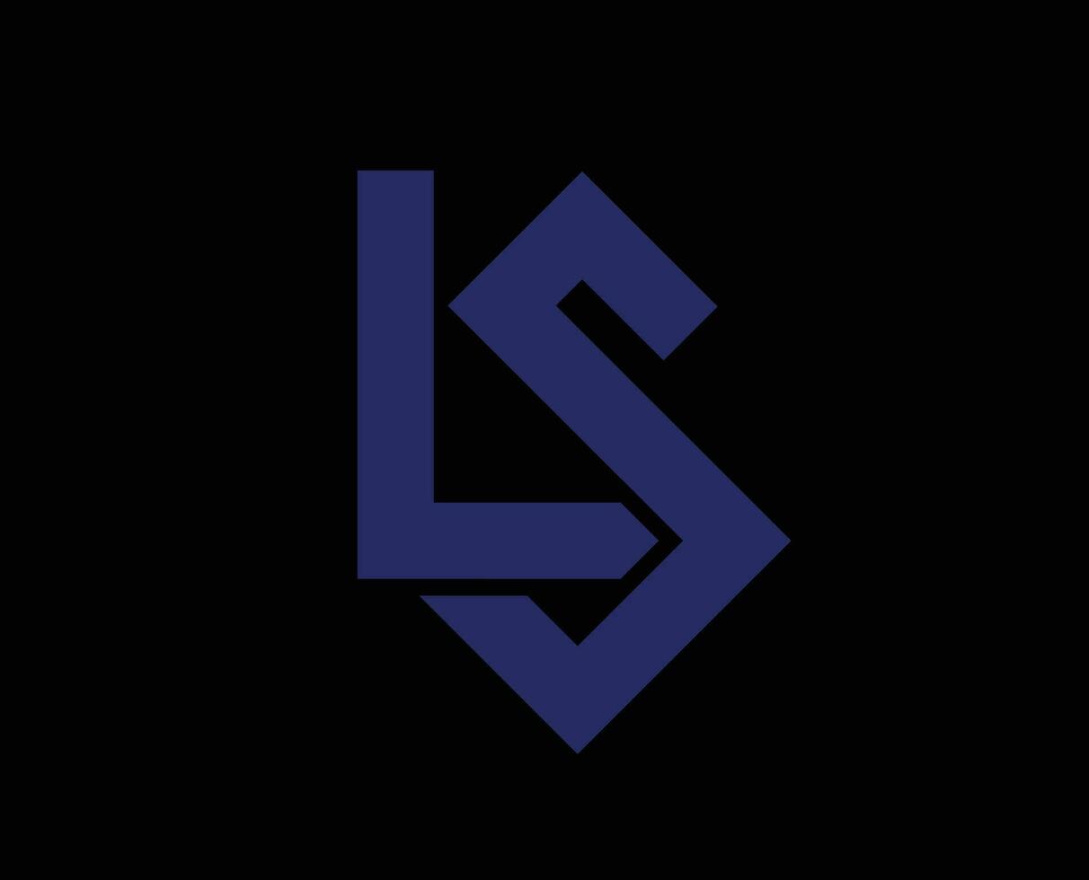 lausanne sport symbol klubb logotyp schweiz liga fotboll abstrakt design vektor illustration med svart bakgrund