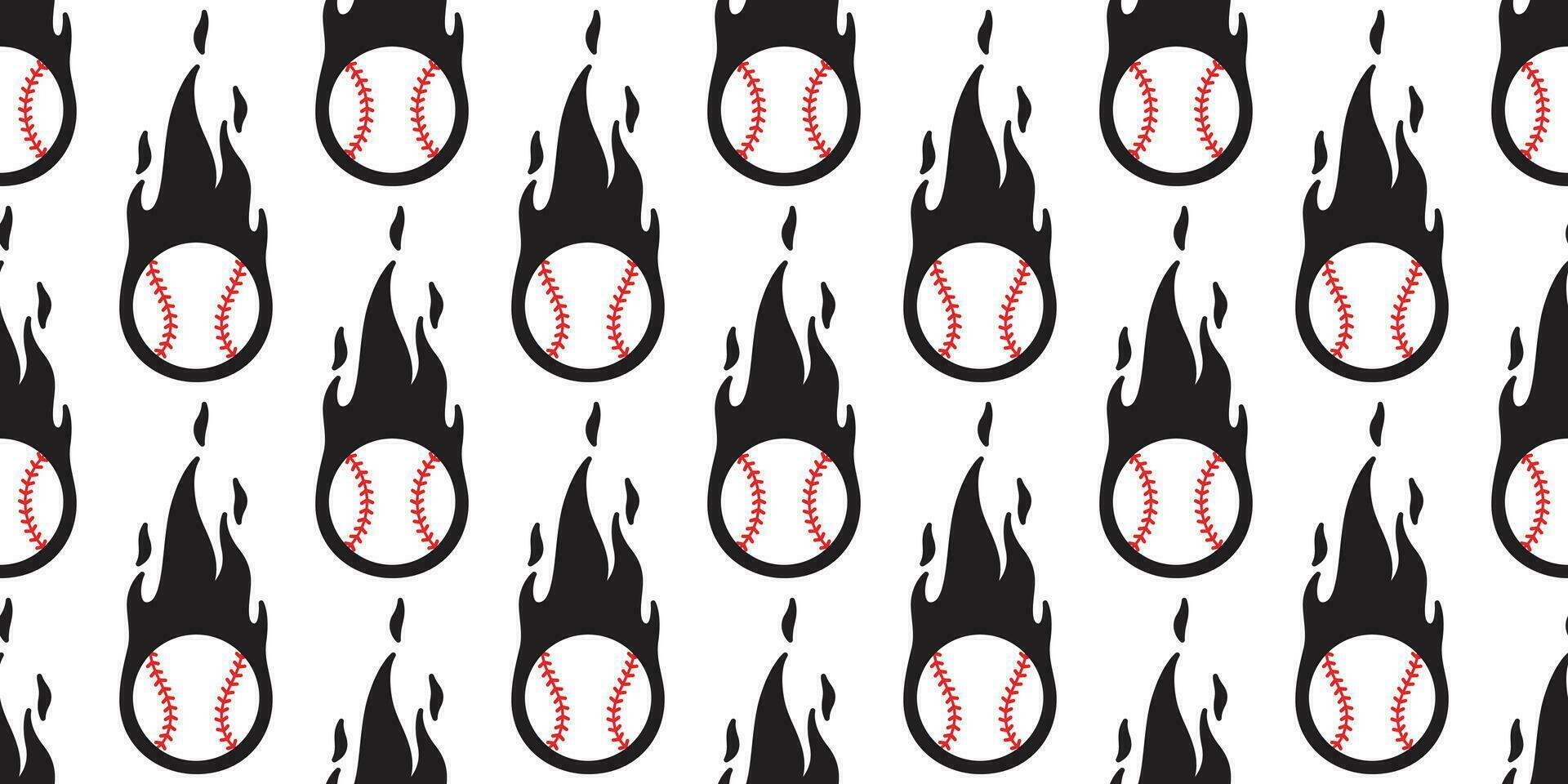baseboll brand sömlös mönster vektor mjuk boll sport tecknad serie scarf isolerat upprepa tapet bricka bakgrund illustration klotter design