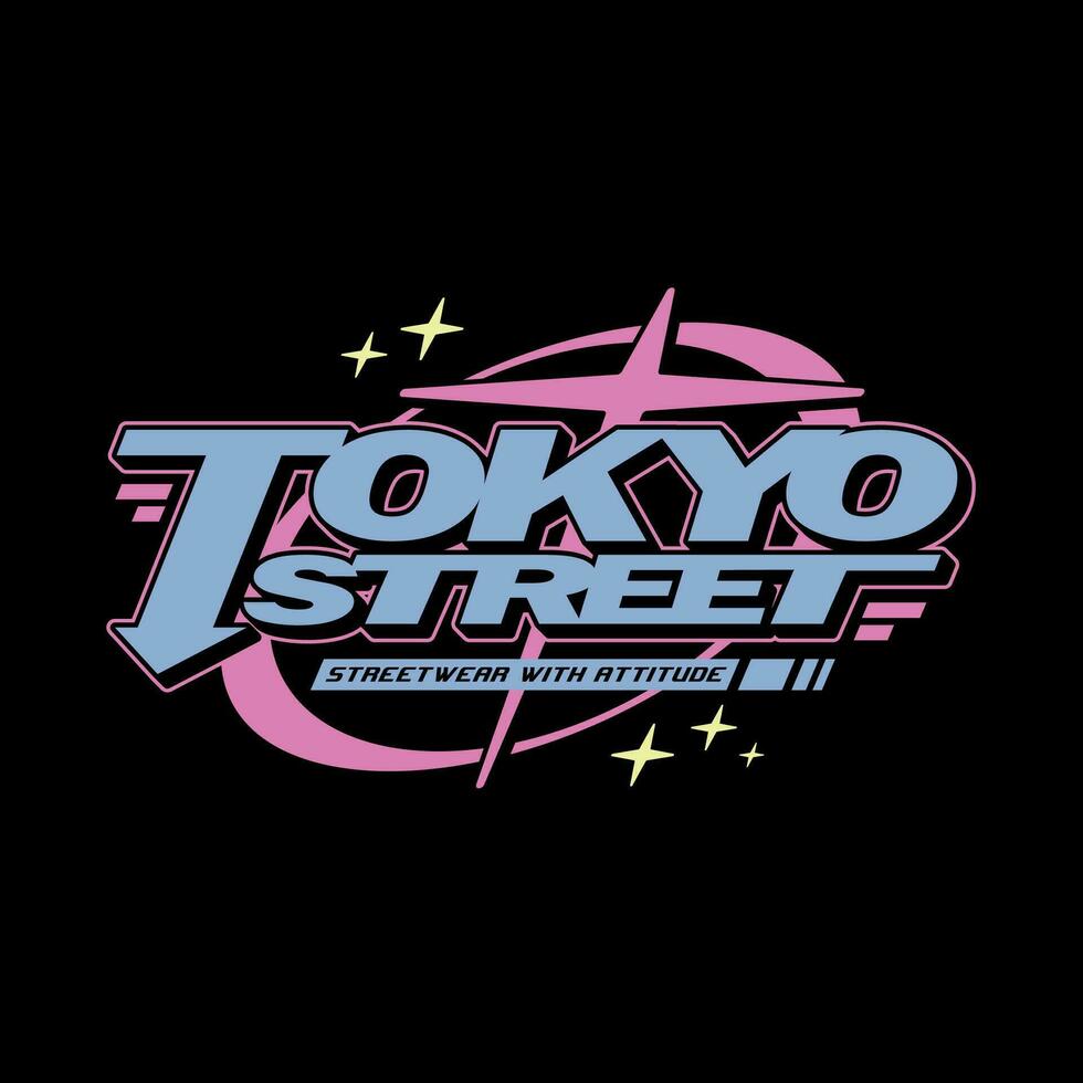 tokyo japan y2k streetwear estetisk slogan typografi tshirt stil logotyp vektor ikon design illustration. tokyo gata. affisch, baner, slogan skjorta, Kläder, klistermärke, bricka