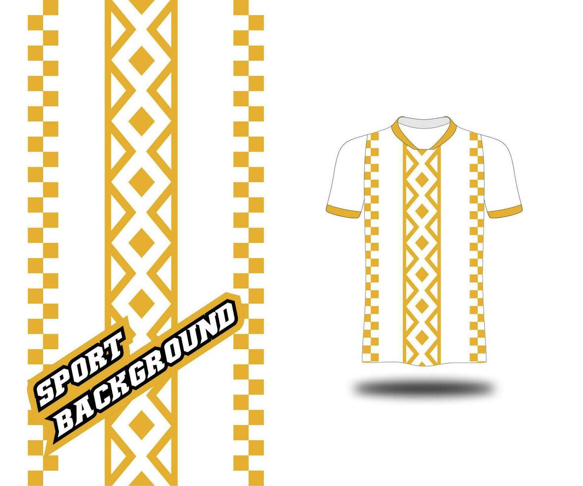 jersey sport guld mönster vektor design