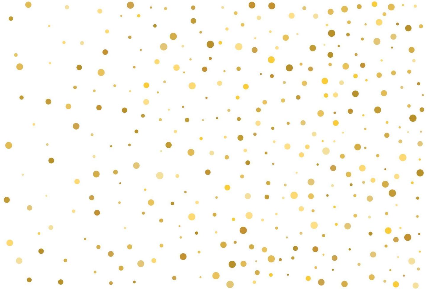 Goldglitter Hintergrund Polka Dots Konfetti vektor