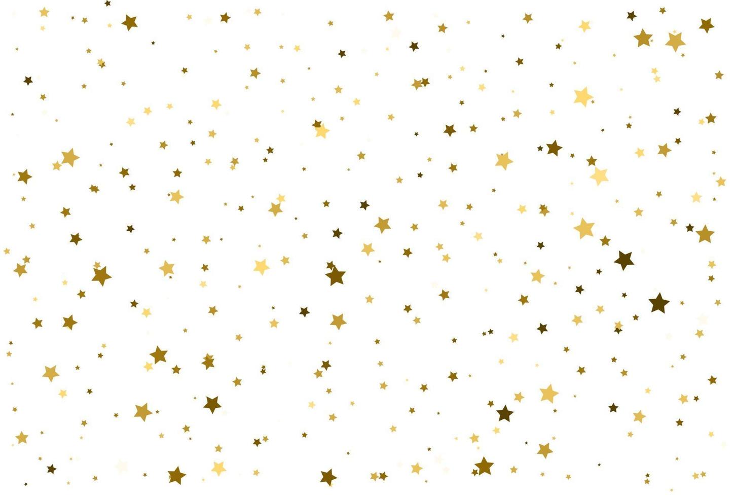 magischer goldener Sternenkonfettimuster goldener Hintergrund vektor