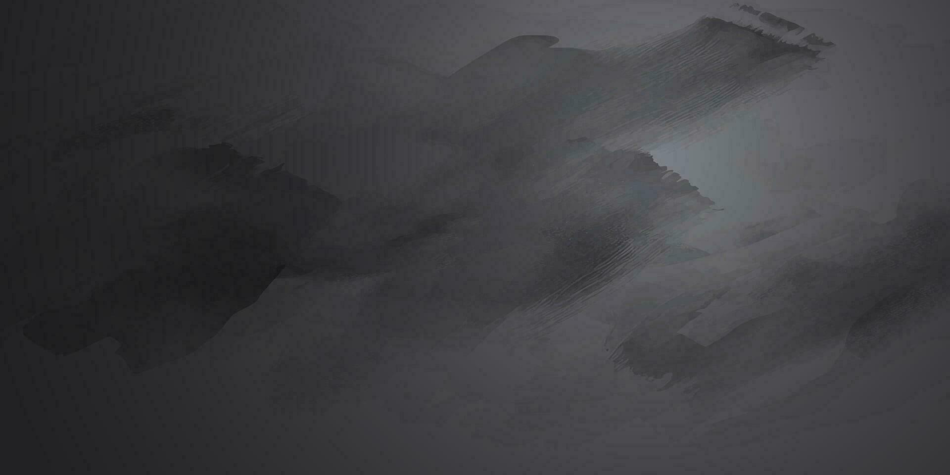 elegant schwarz Hintergrund Vektor Illustration mit Jahrgang betrübt Grunge Textur und dunkel grau Holzkohle Farbe malen.