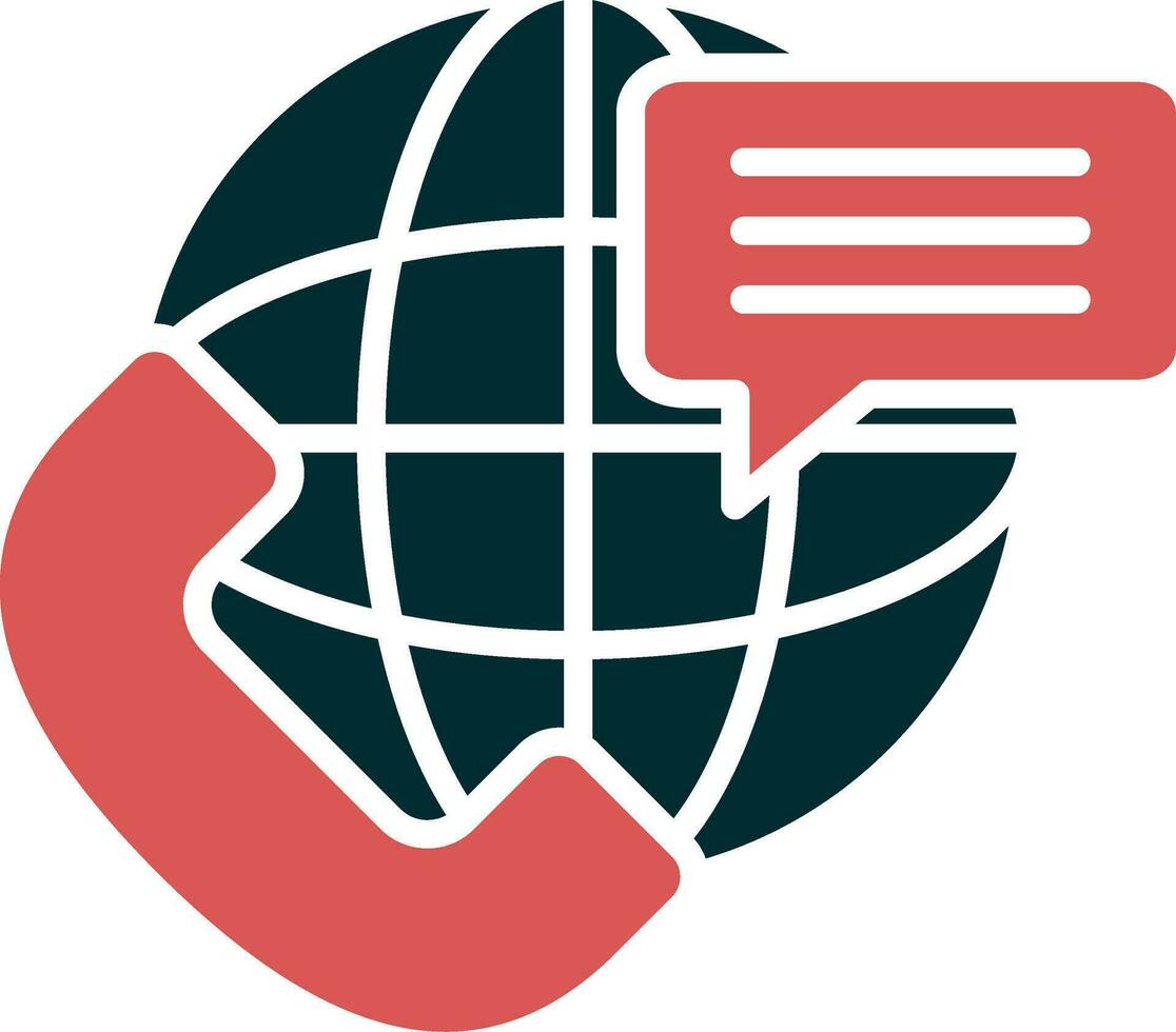 global kommunikation vektor ikon
