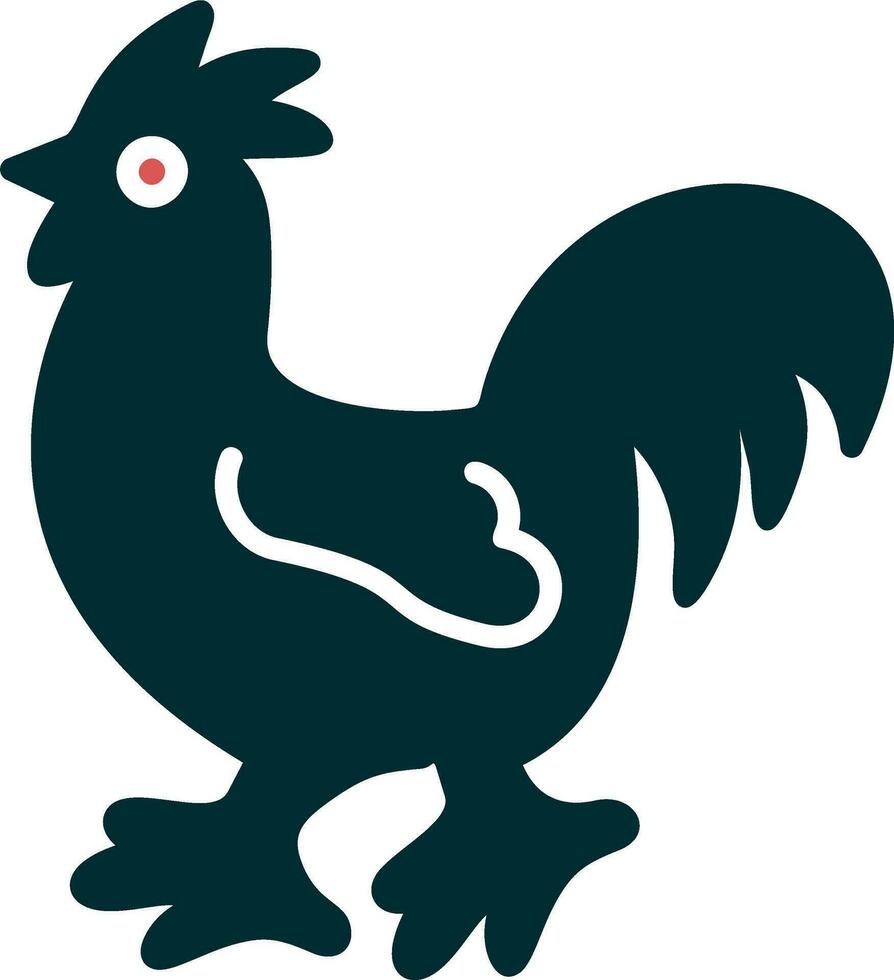 Huhn-Vektor-Symbol vektor