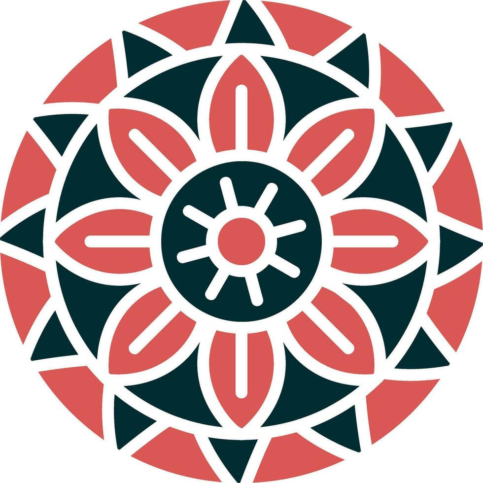 Mandala-Vektor-Symbol vektor