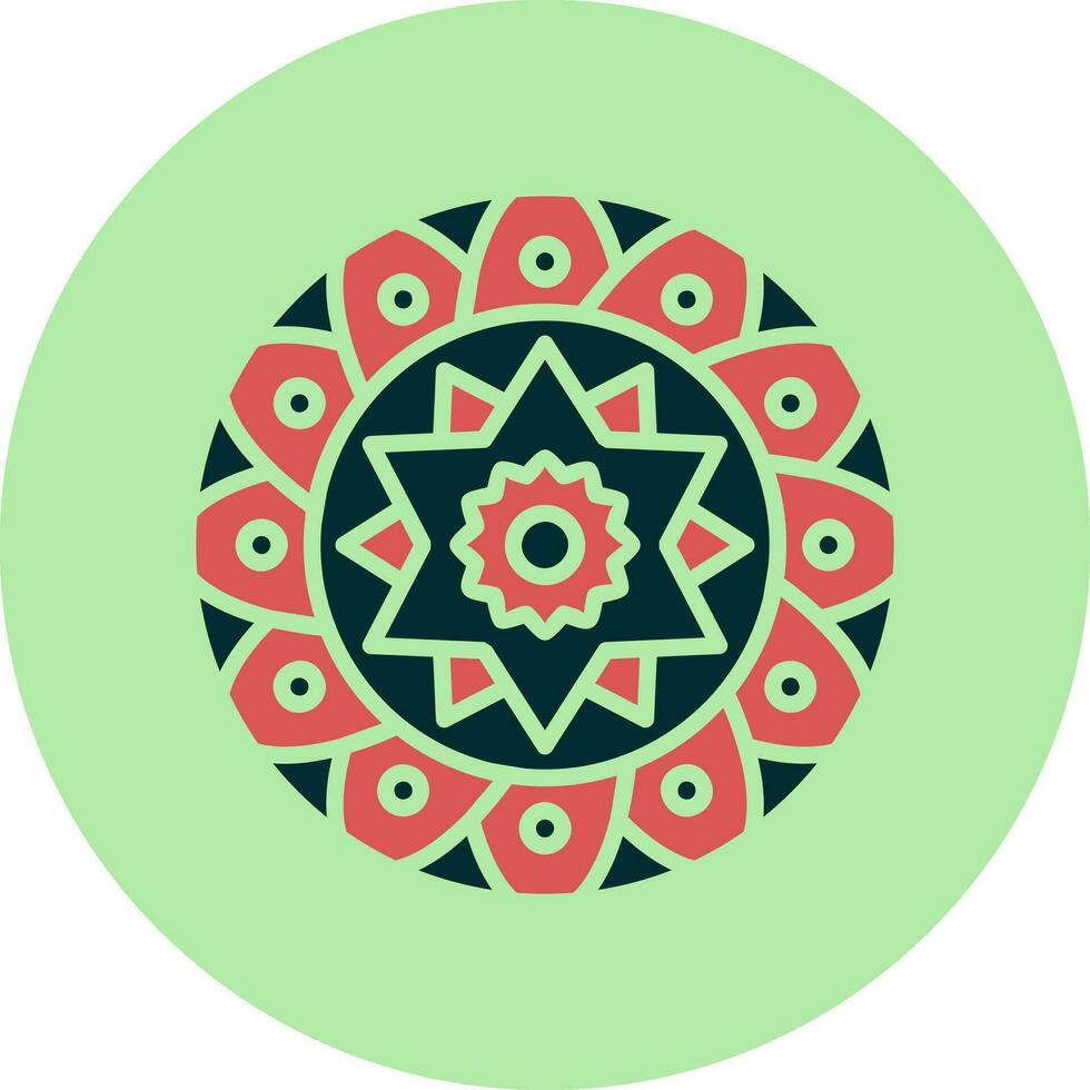 Mandala-Vektor-Symbol vektor