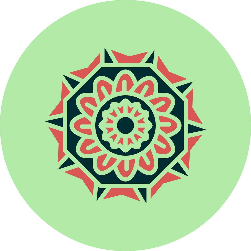 Mandala-Vektor-Symbol vektor