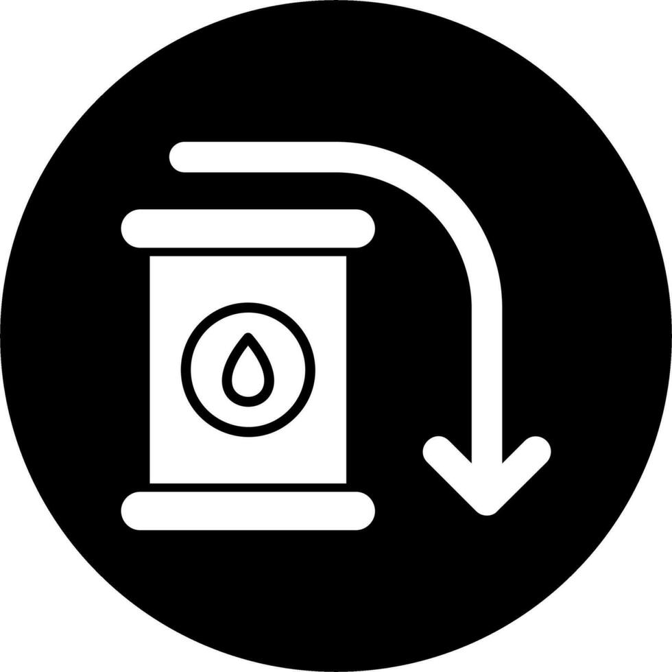 Öl Nieder Vektor Symbol