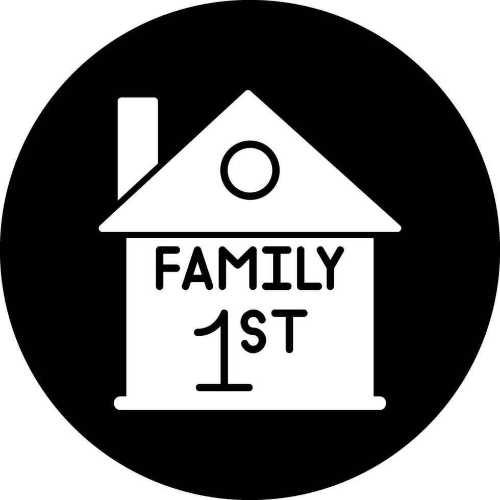 Familie zuerst Vektor Symbol