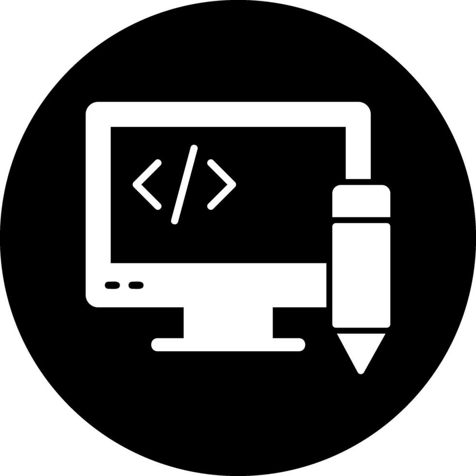 Code-Vektorsymbol bearbeiten vektor
