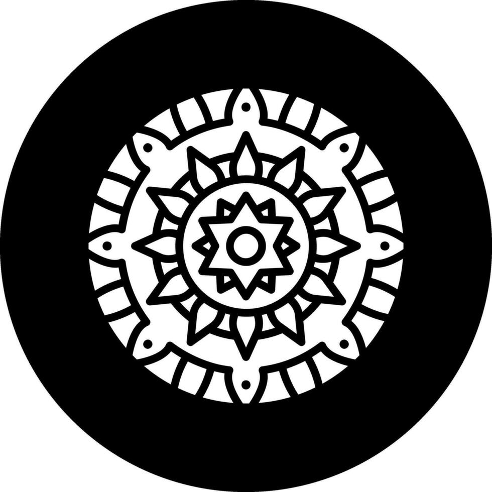 Mandala-Vektor-Symbol vektor