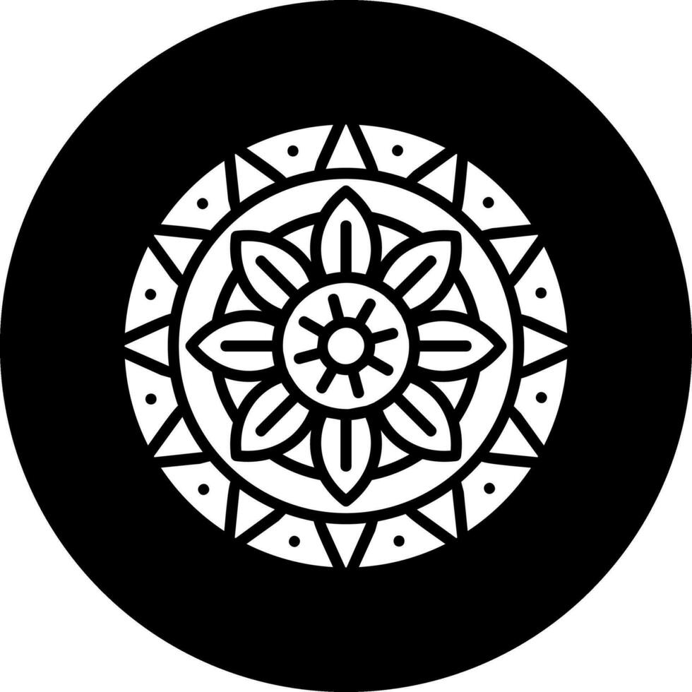 Mandala-Vektor-Symbol vektor