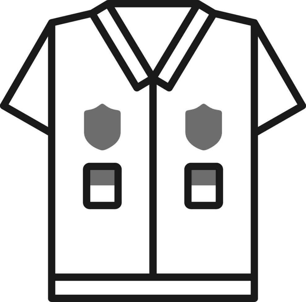 Polizei Uniform Vektor Symbol