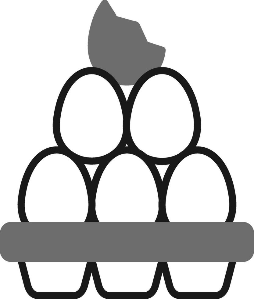 organisk ägg vektor ikon