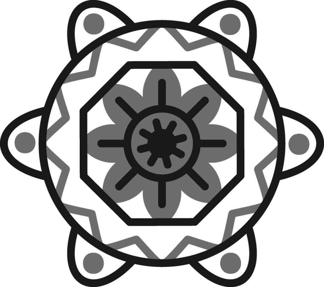 Mandala-Vektor-Symbol vektor