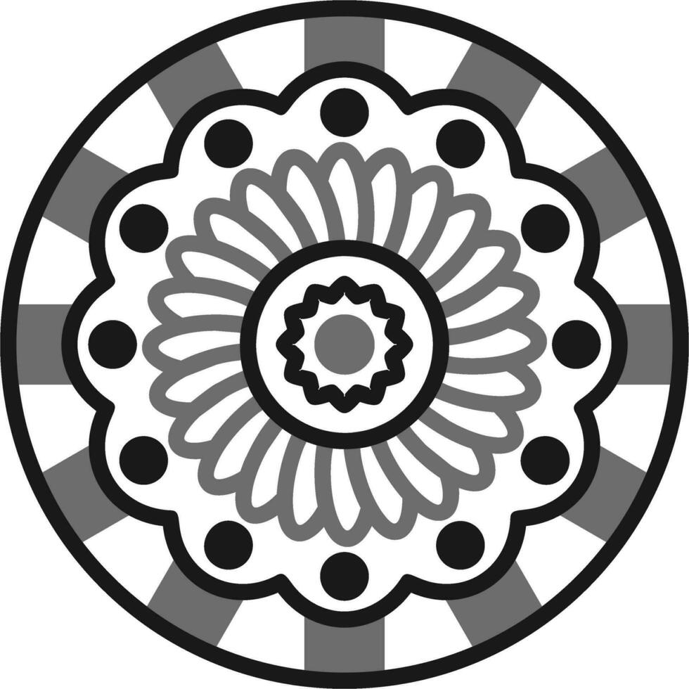 mandala vektor ikon