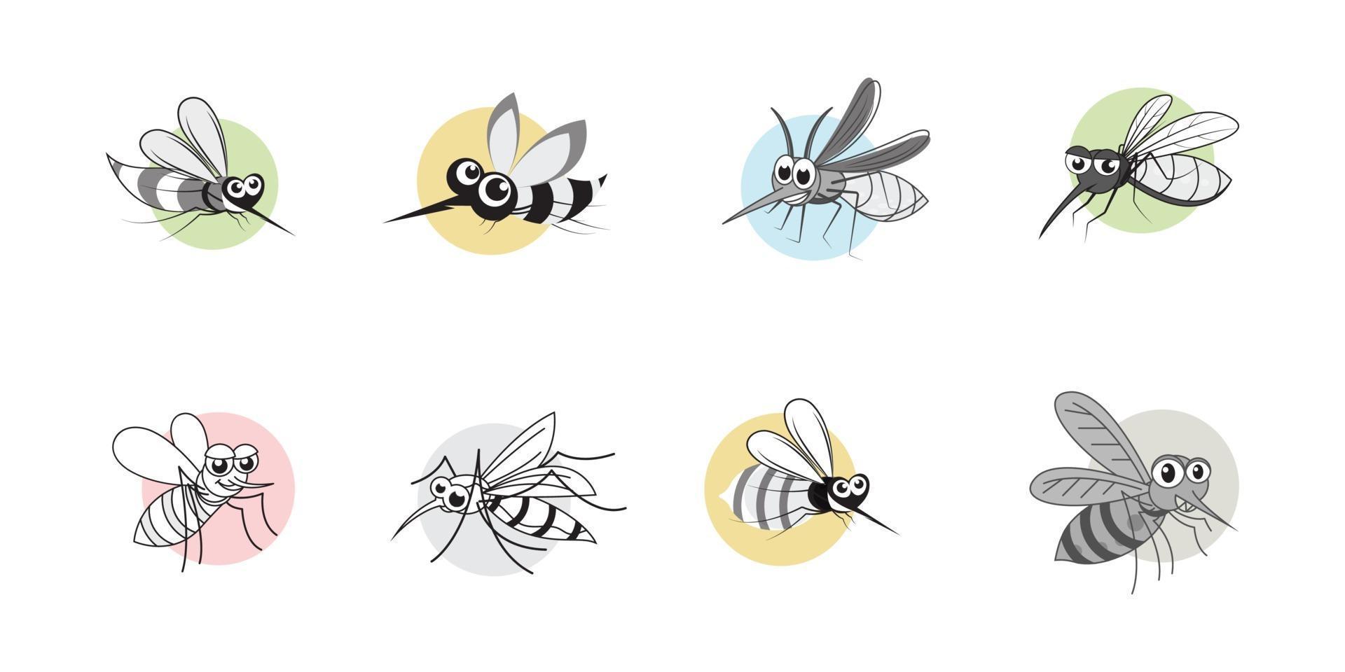 insekt mygg ikon mall vektor