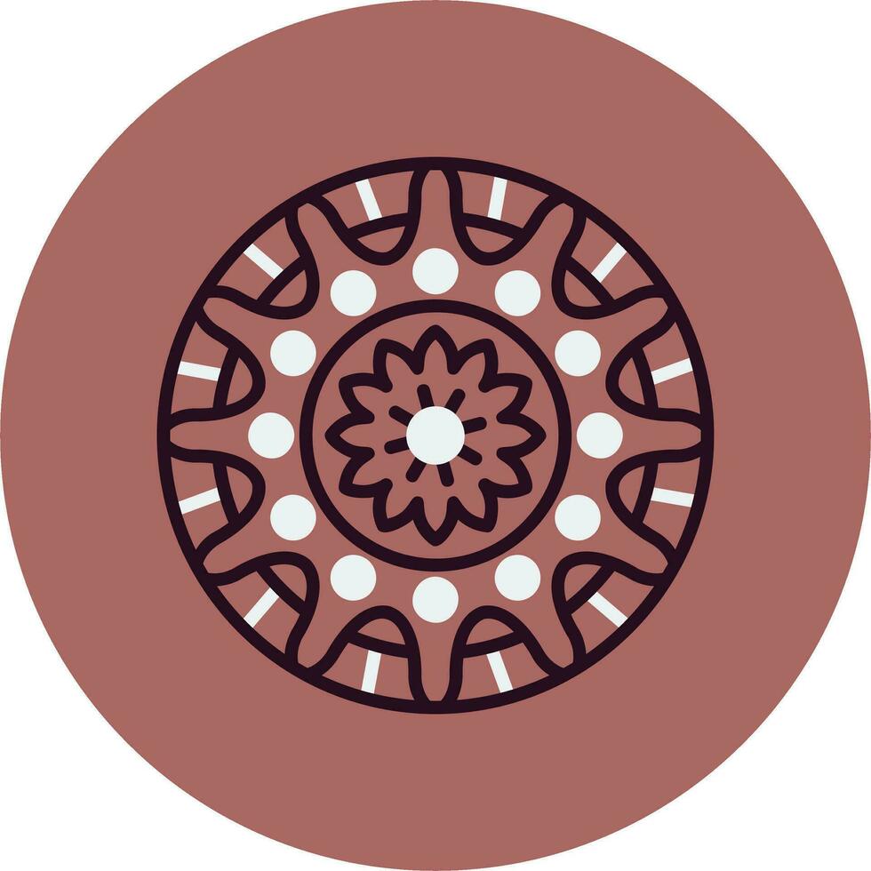 Mandala-Vektor-Symbol vektor